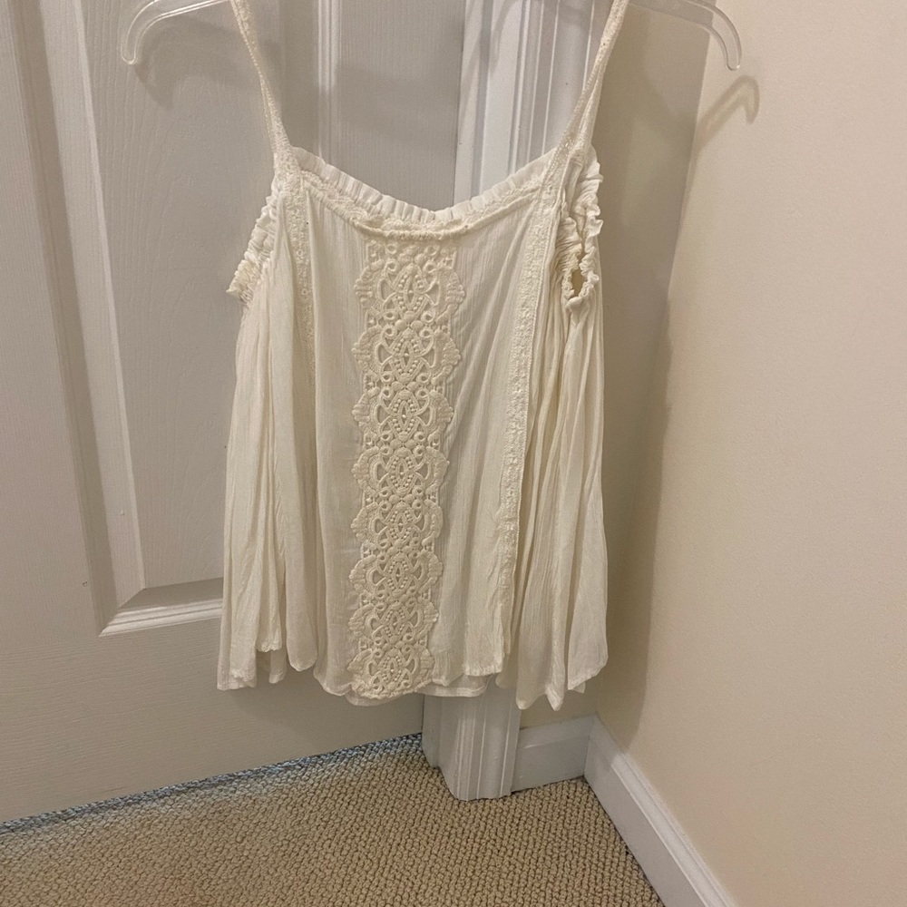 White off the shoulder fun top